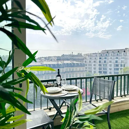 Champs - Elysees View With Balcony - Ac For 3 Apartmán Paříž