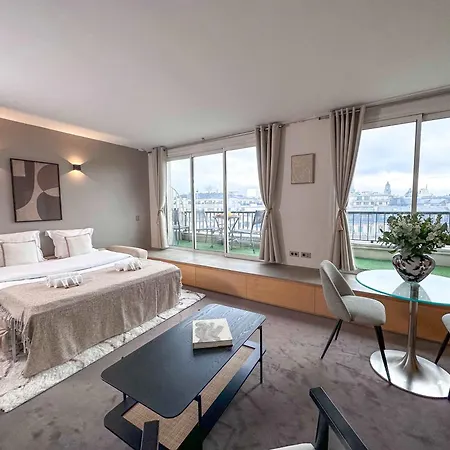 公寓 Champs Elysees - Prestige With Balcony Ac And View For 3 *