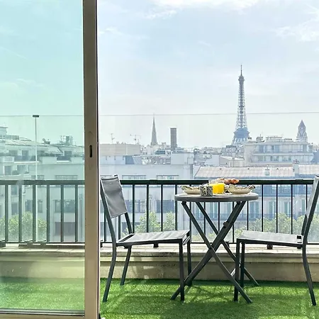 Champs - Elysees View With Balcony - Ac For 3 *